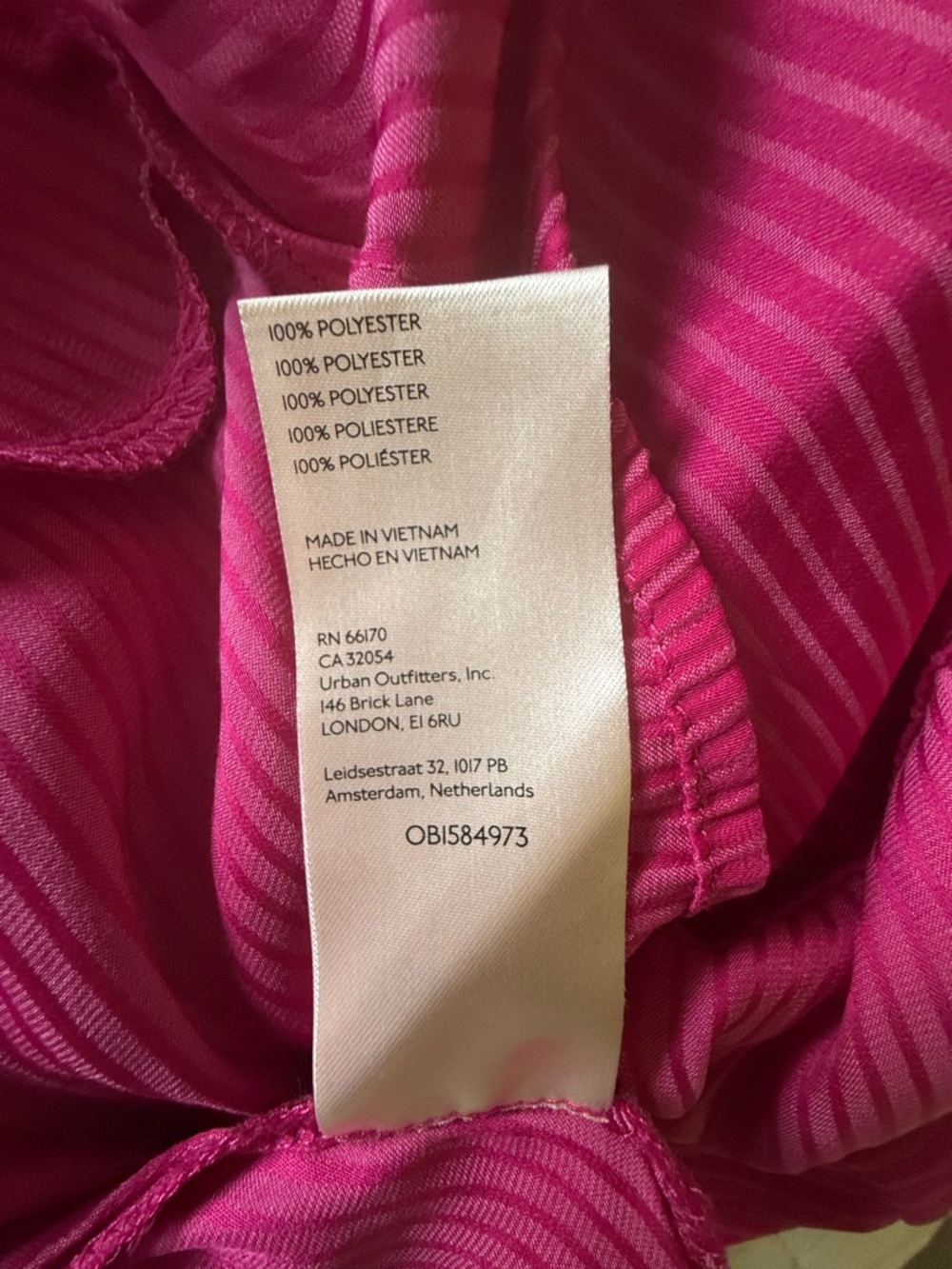 Free People Fuchsia Button-Front Mini Dress - Picture 7 of 7